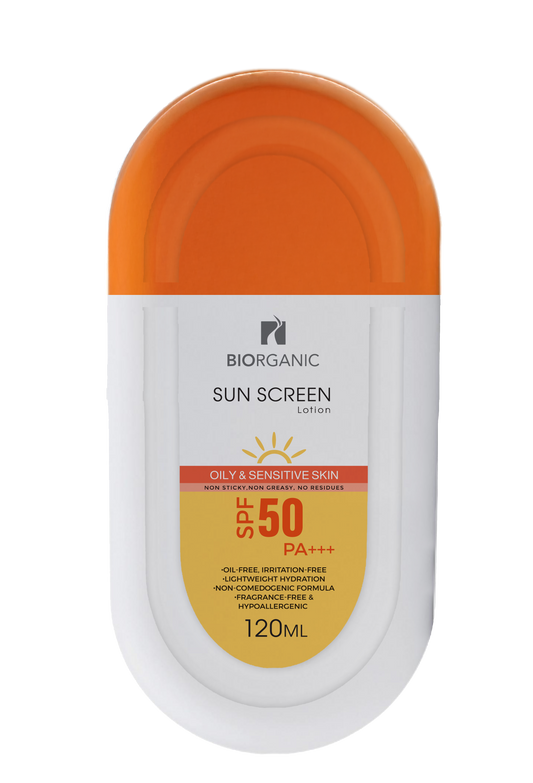 🎁 Biorganic Sun Screen Oily & Sensitive Skin Lotion SPF50 (100% off)