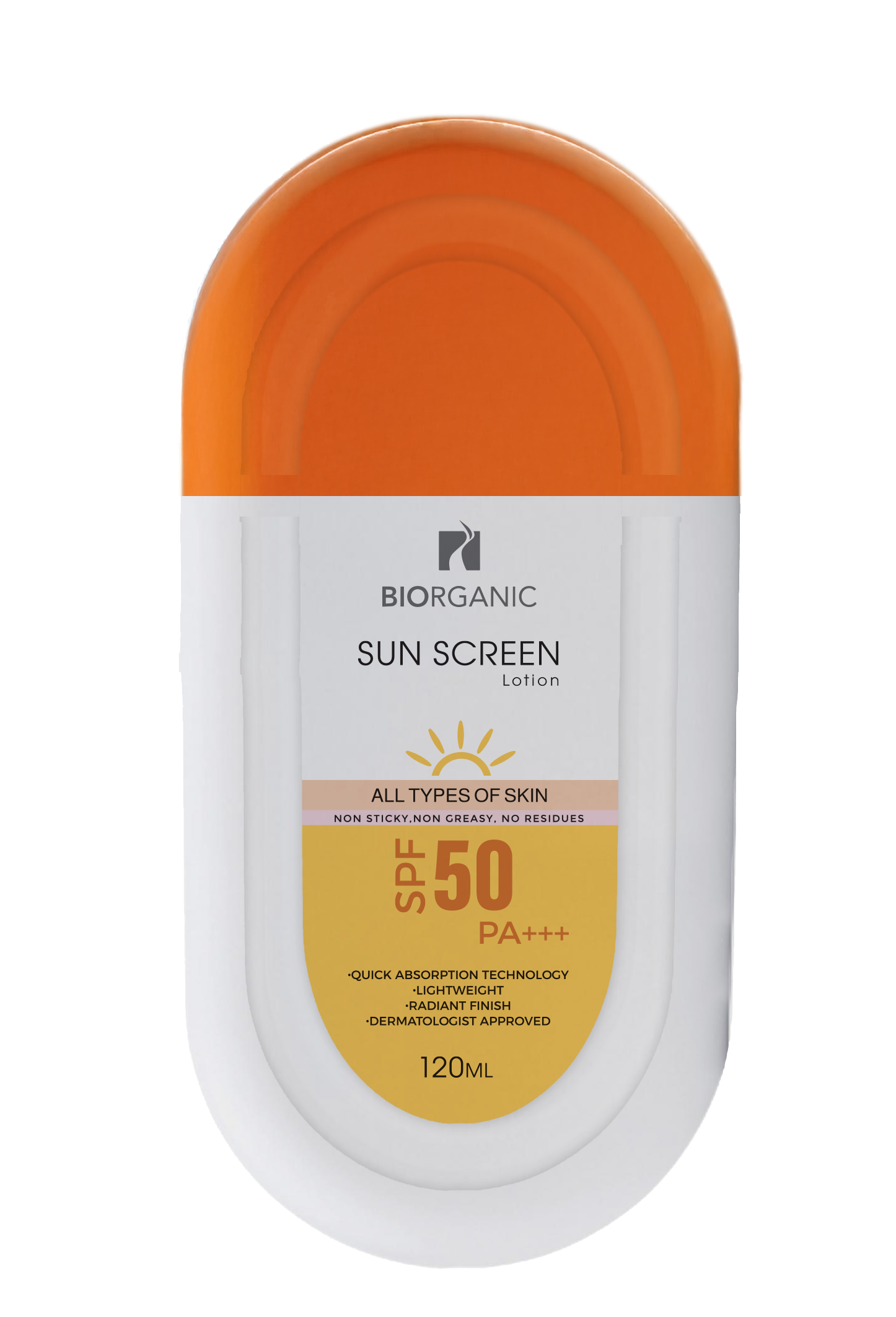 Biorganic Sun Screen Lotion All Skin Type  SPF50