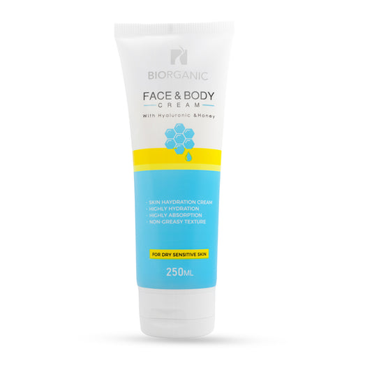 Biorganic Face & Body Cream With Hyaluronic & Honey