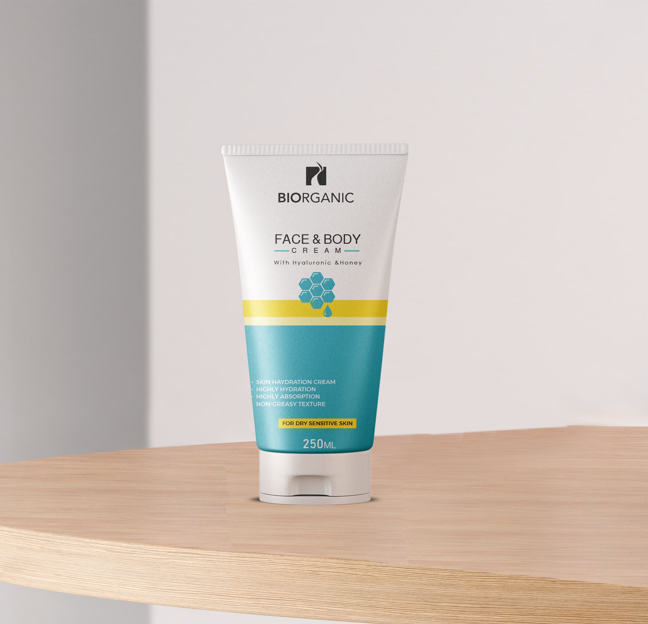 Biorganic Face & Body Cream With Hyaluronic & Honey